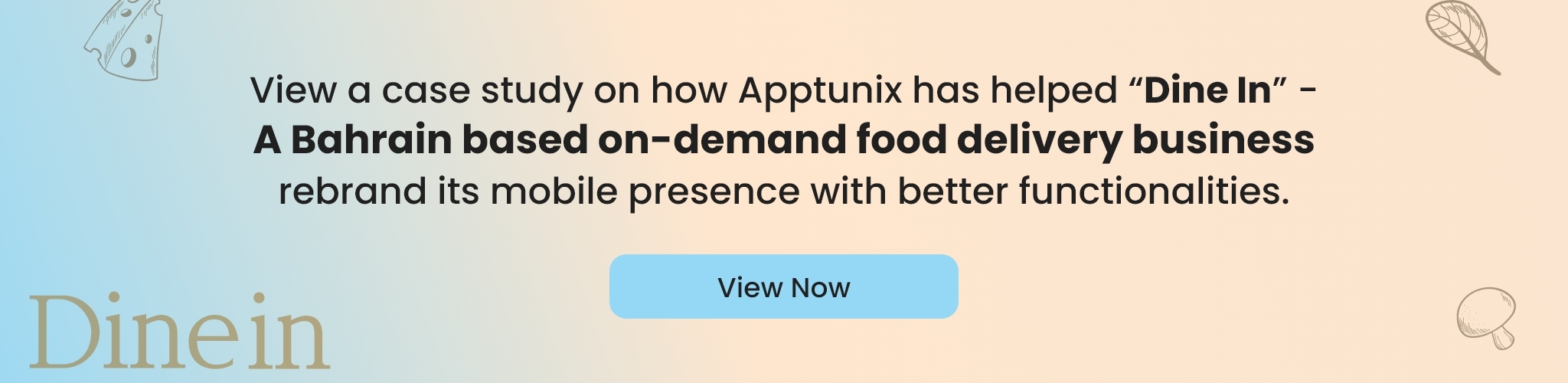 on demand food delivery app development - case study dinein 